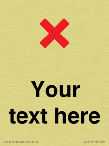 Custom plain background, red cross sign